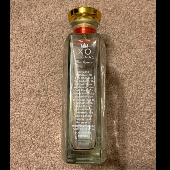 Kirklands Accents Kirkland Xo French Cognac Empty Bottle 75ml